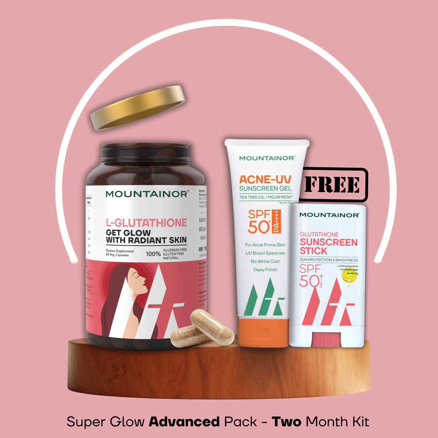 L-Glutathione REDUCED™ Capsules, For Korean Glowing & Radiant Skin || Get FREE Gift