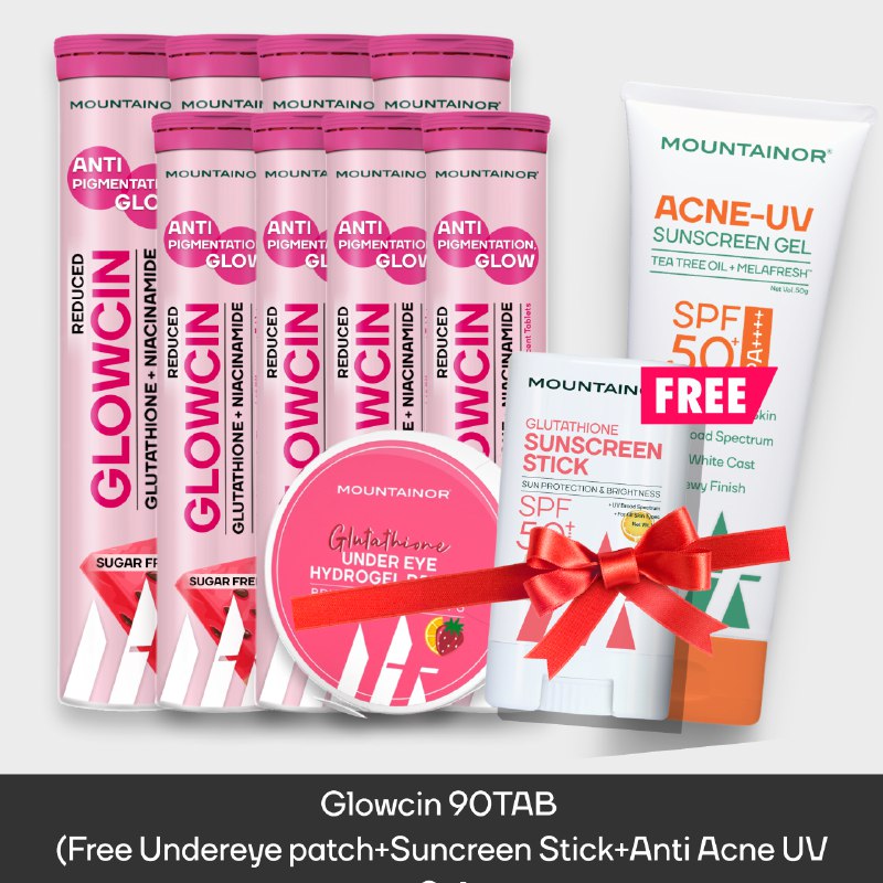 GlowCin For Clear, Glowing Skin: Glutathione + Niacinamide Effervescent Tablets || Get FREE Gift