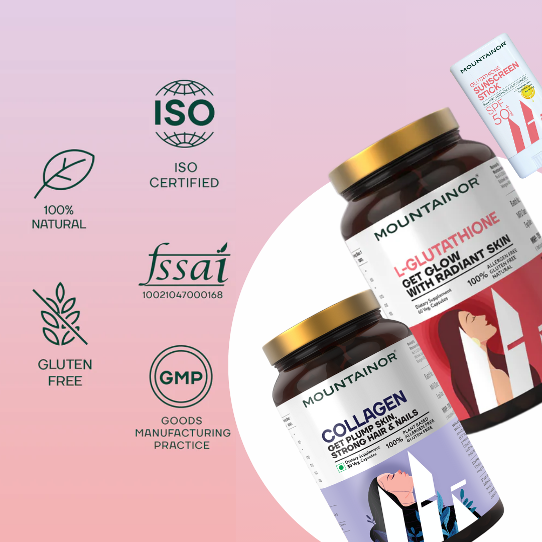 Freedom Combo : L-Glutathione + Collagen + Sunscreen Stick