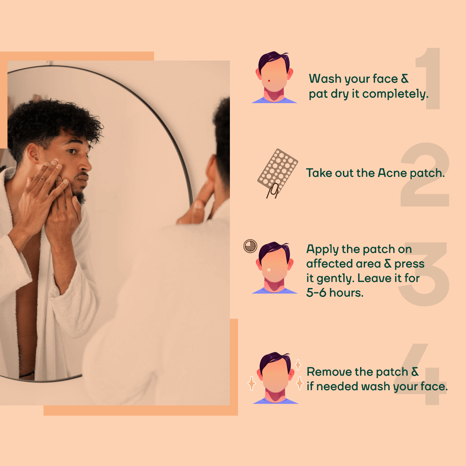 Acne Pimple Patch for Men 72 Patches for Clear, Blemish-Free Skin || Acne Pimple Patch - Unisex 36 For FREE