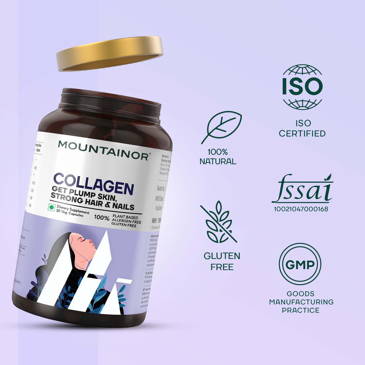 Collagen Capsules for Healthier Skin | Buy 2 Get 2 Free - (120 capsules total)