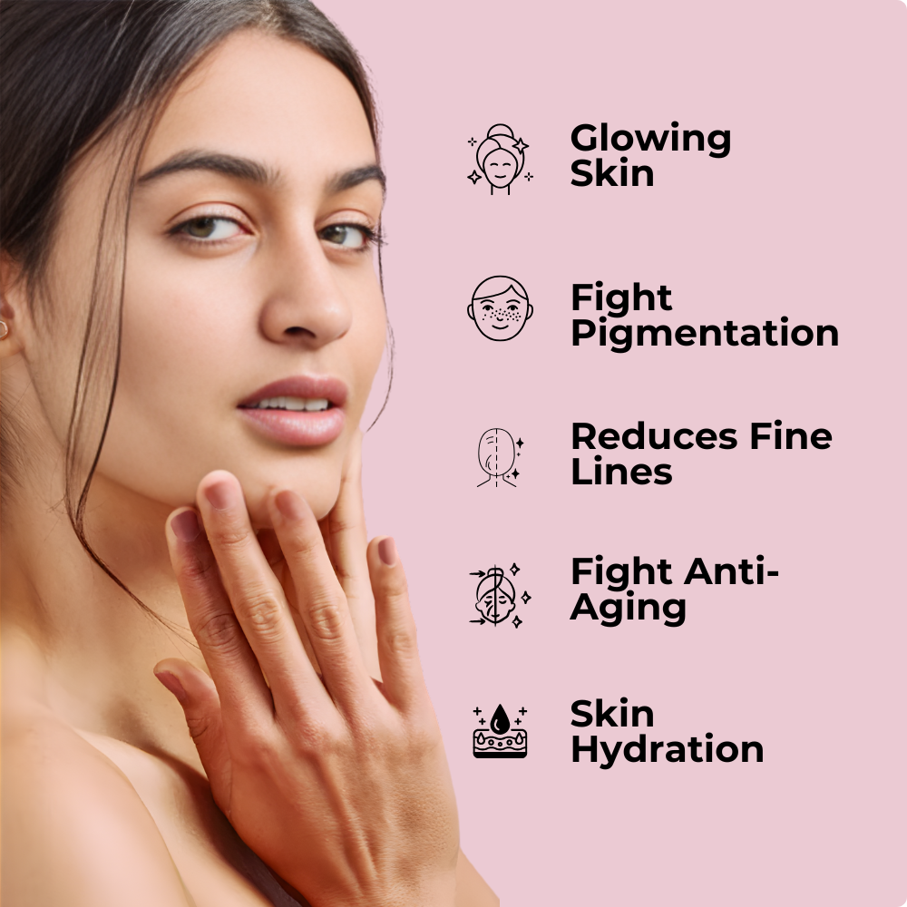 GlowCin For Clear, Glowing Skin: Glutathione + Niacinamide Effervescent Tablets