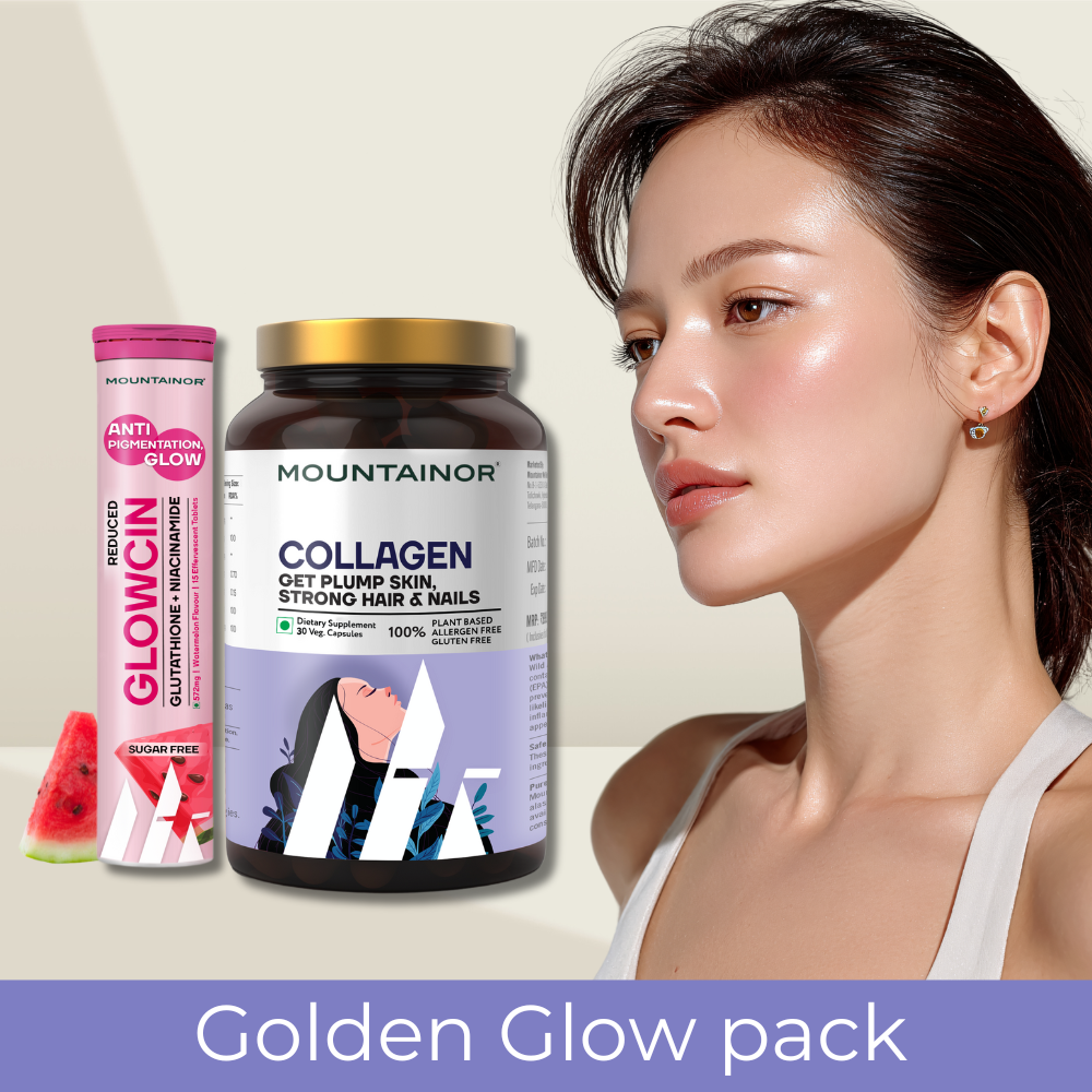 GlowCin + Collagen Caps For Glowing Skin (Combo Pack)