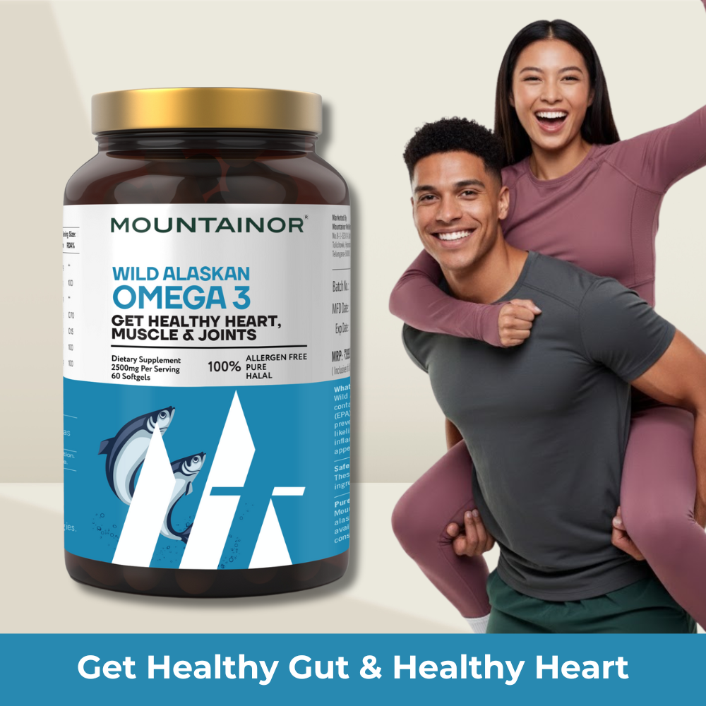 Wild Alaskan Omega-3 Fish Oil💧- Heart & Bone Health Boost - 50 Soft Gels