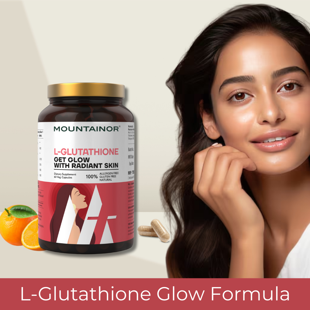 L-Glutathione REDUCED™ Capsules For Korean Glowing & Radiant Skin with Vitamin C