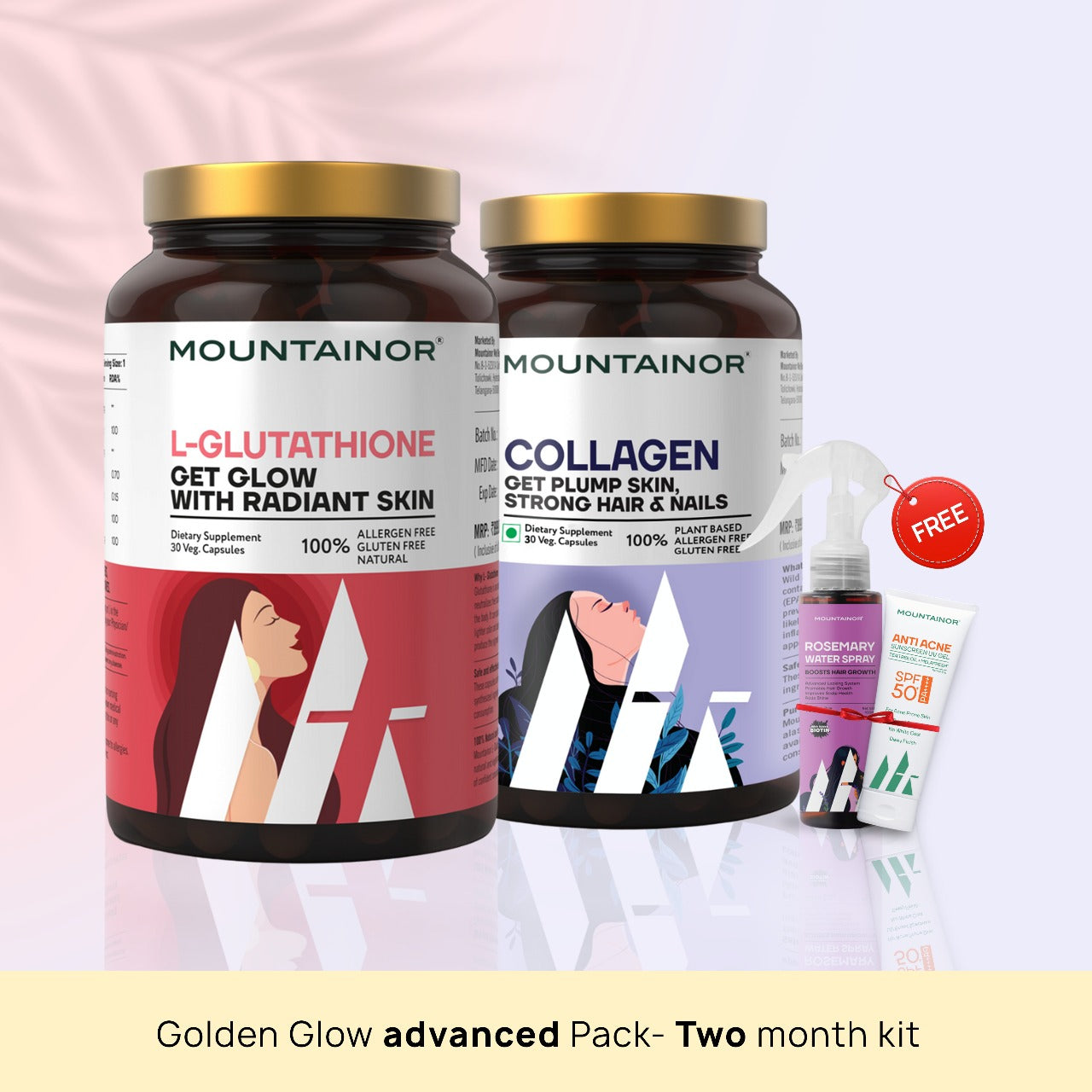 L-Glutathione + Collagen for Skin Brightening, Reduce Pigmentation & Youthfull Skin || Get Free Products