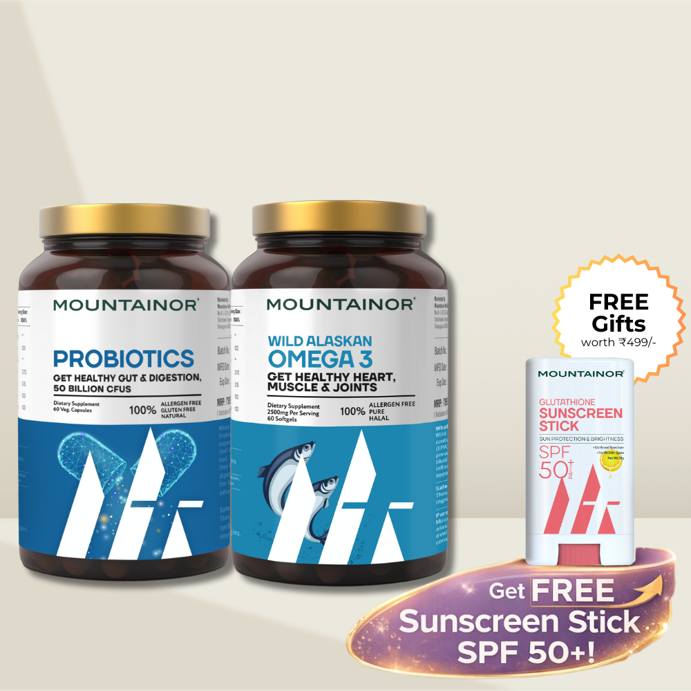 Wild Alaskan Omega-3 Fish Oil + Probiotic Capsules