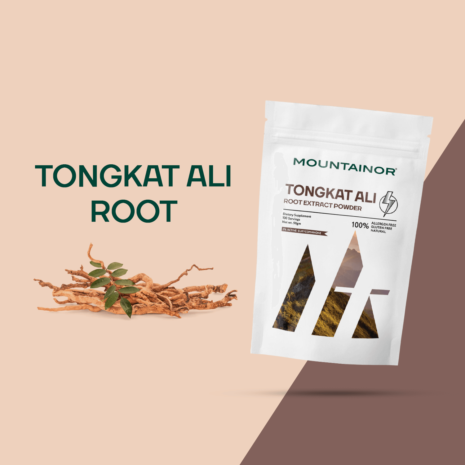Tongkat Ali Longjack Root⚡(50g) Enhanced Testo Level 🔥