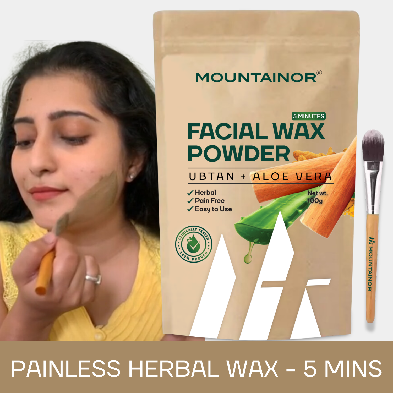 Glutathione Sunscreen Stick + Facial Hair Wax Powder