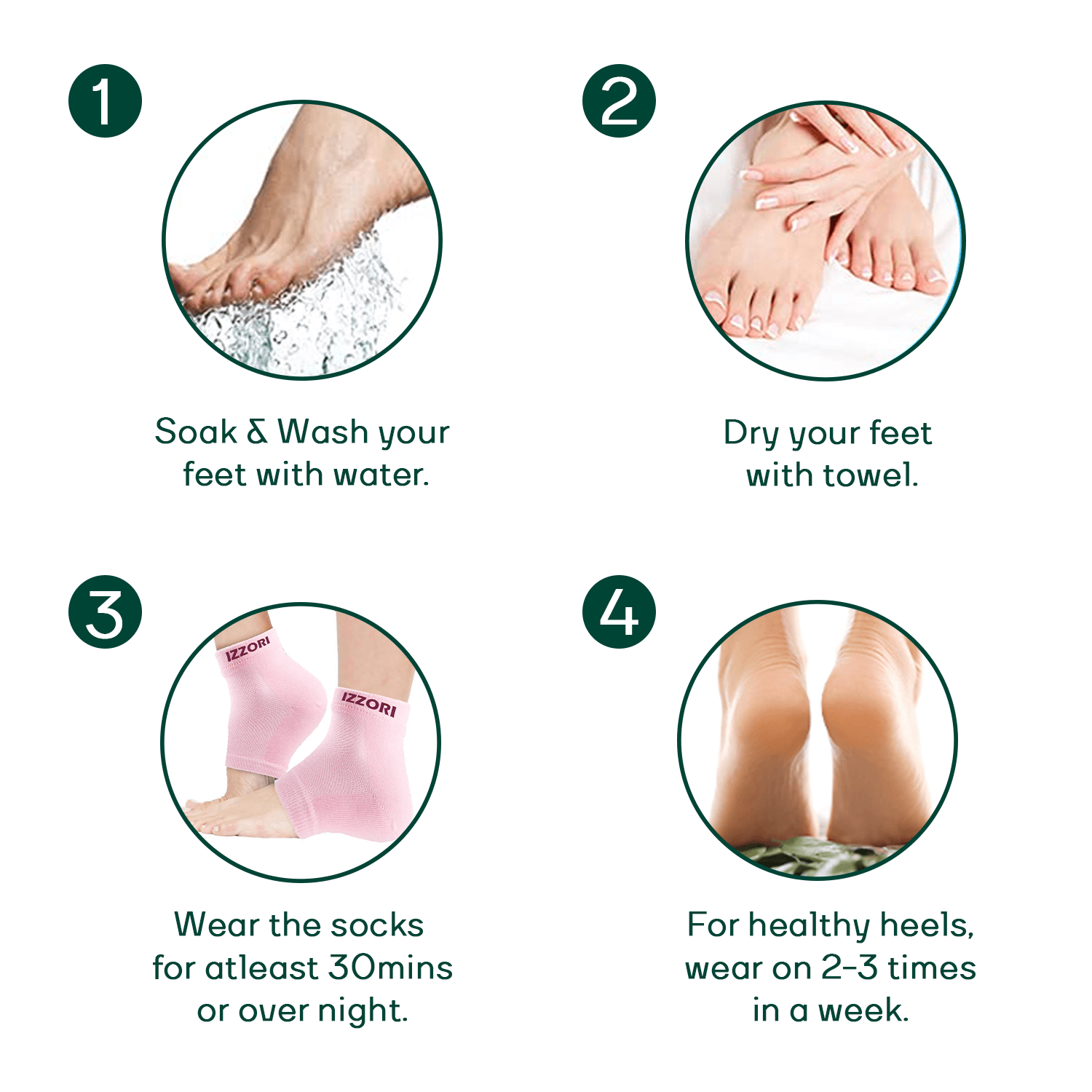 Mountainor Silicone Gel Heel Socks for Dry Hard Cracked Heel Repair Pad (Free Size, Pink, 1 Pair), Pink - Mountainor