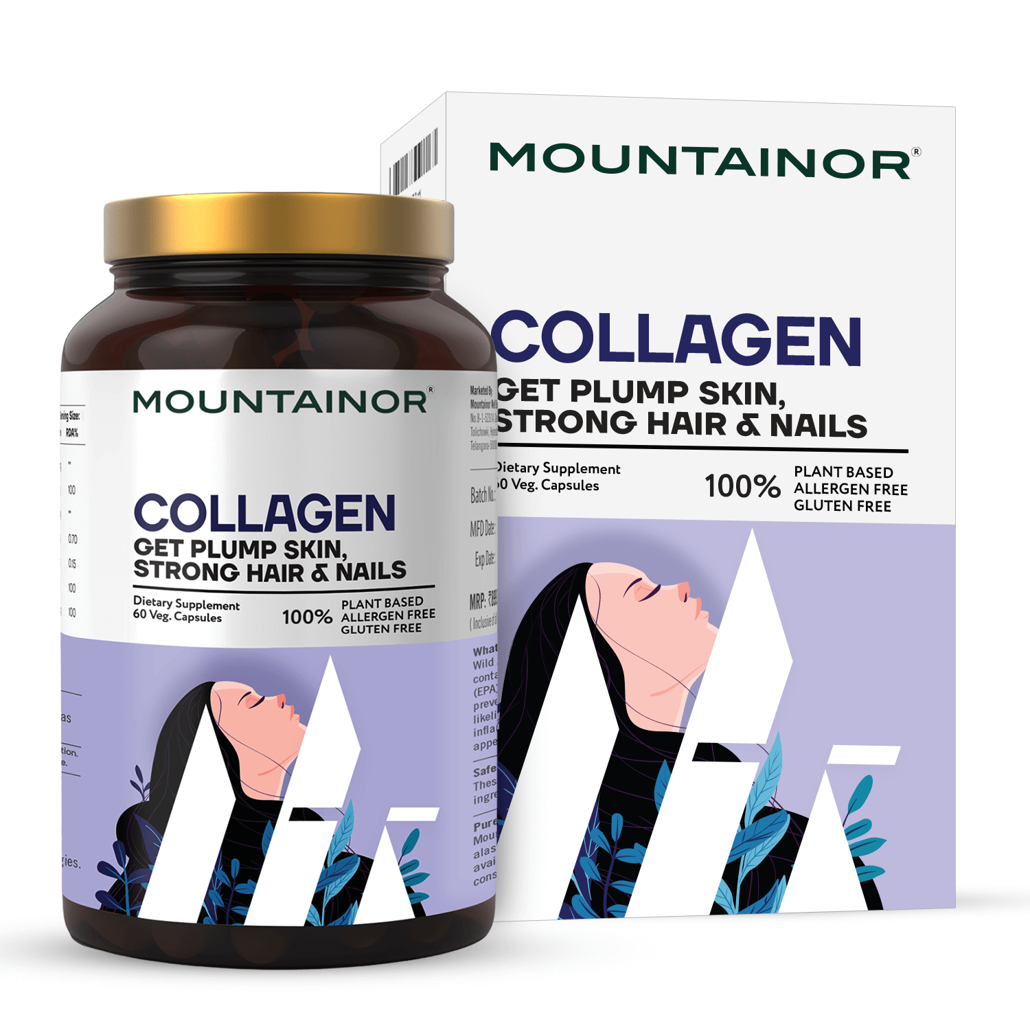 Collagen Capsules for Healthier Skin, Hair & Joints - Pack of 2