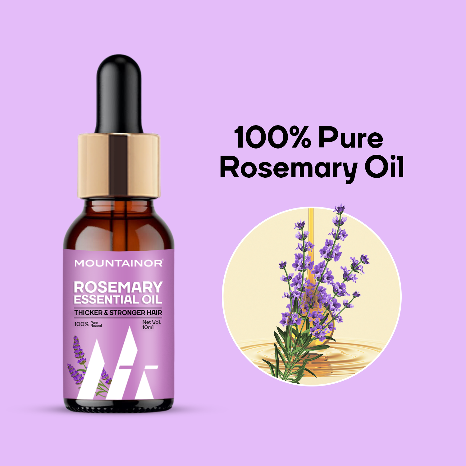 Rosemary Essential Oil 10ml, Harness the Power of Nature- PACK OF 2