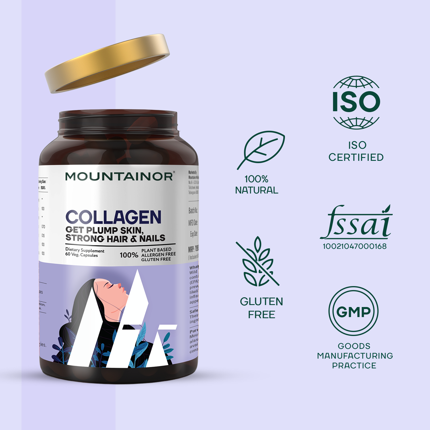 Collagen Capsules 👩🏻🧑🏻✨ for Healthier Skin, Hair & Joints - 60 Caps