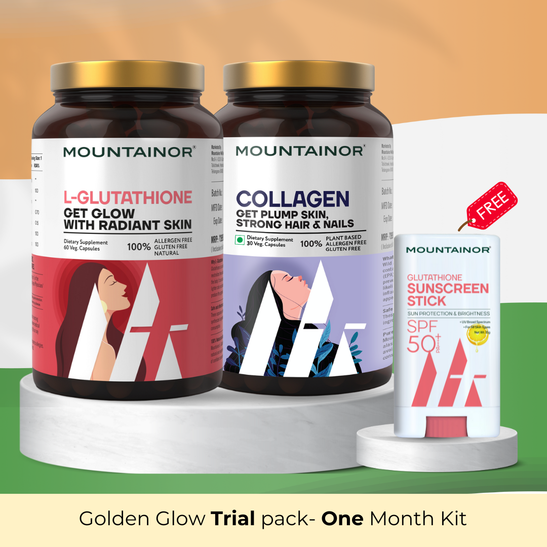 Freedom Combo : L-Glutathione + Collagen + Sunscreen Stick