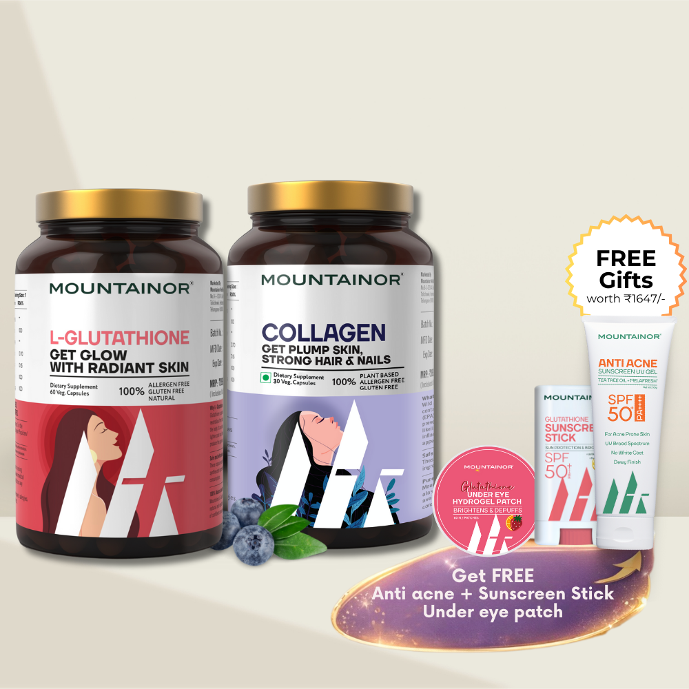 L-Glutathione + Collagen for Skin Brightening, Reduce Pigmentation & Youthfull Skin (Get FREE Gift)