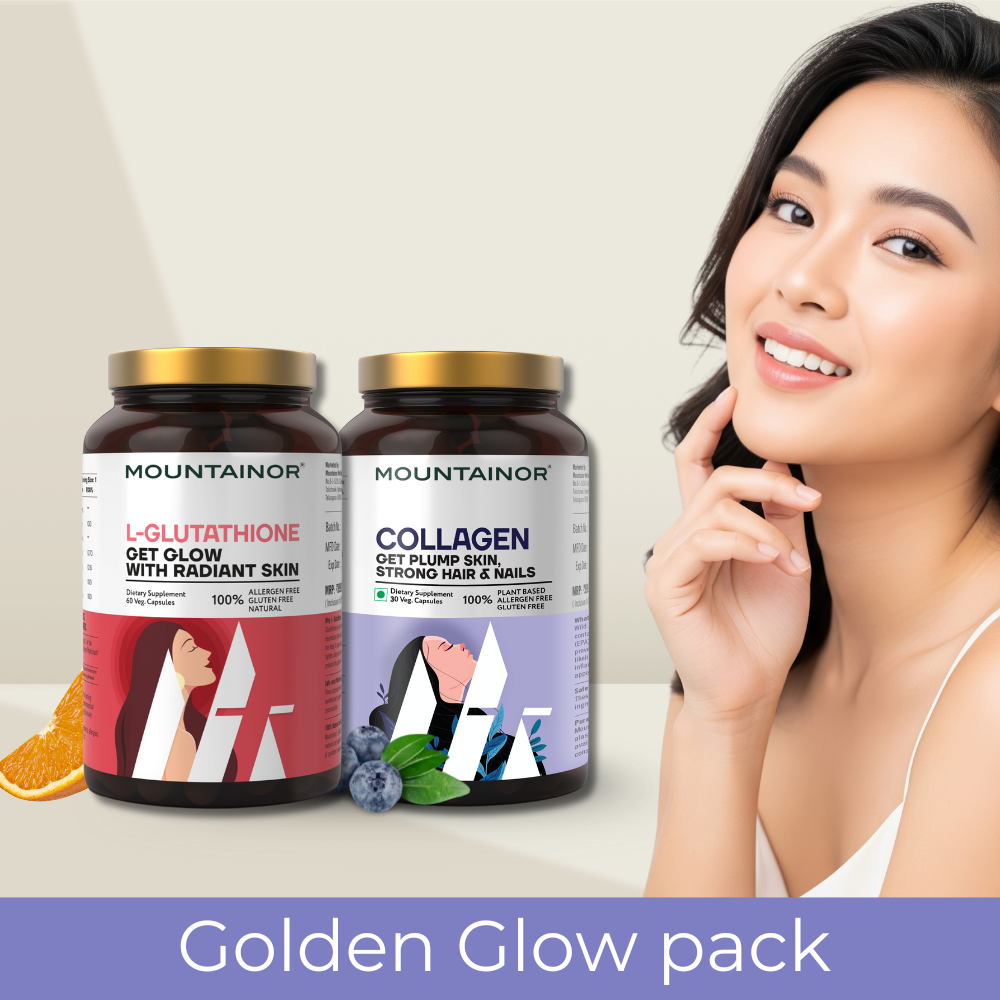 L-Glutathione + Collagen for Skin Brightening, Reduce Pigmentation & Youthfull Skin (Combo Pack)
