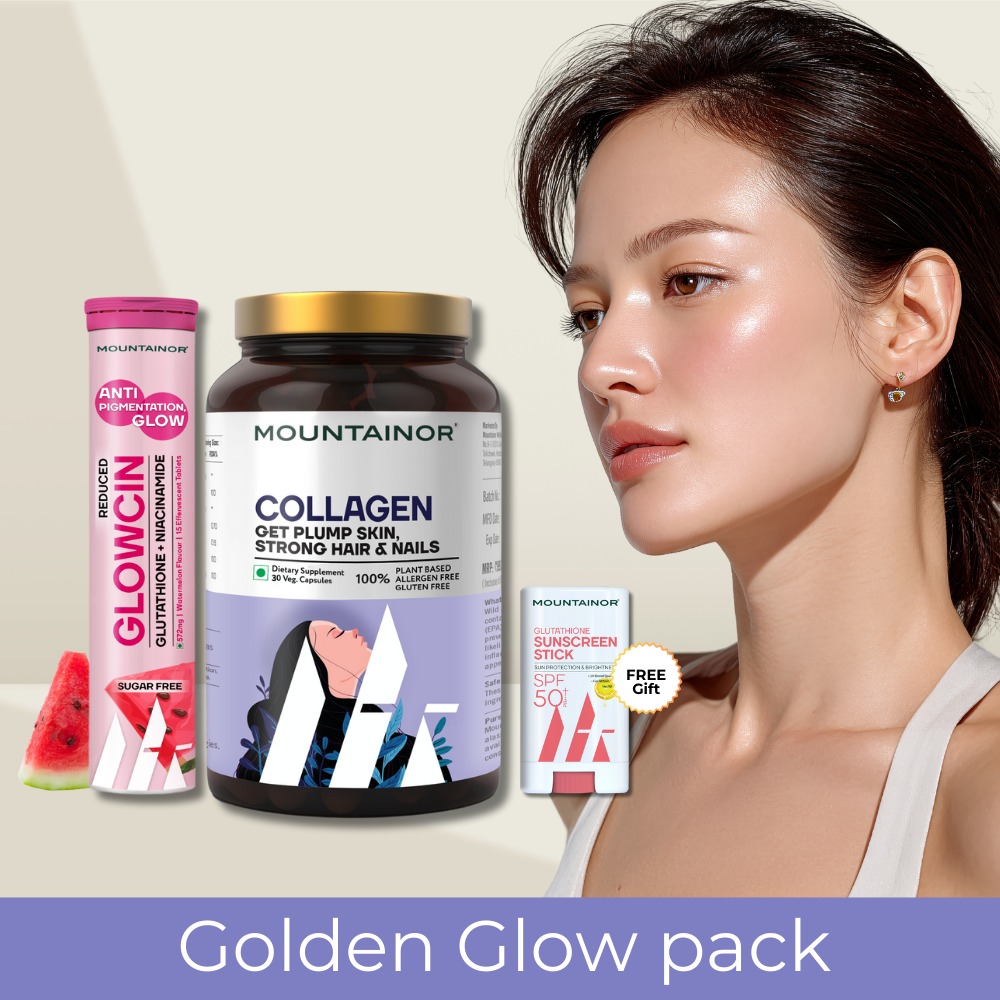 GlowCin + Collagen  Caps For Glowing Skin & Get Free Gift