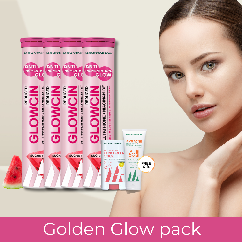 GlowCin For Clear, Glowing Skin: Glutathione + Niacinamide Effervescent Tablets || Get FREE Gift