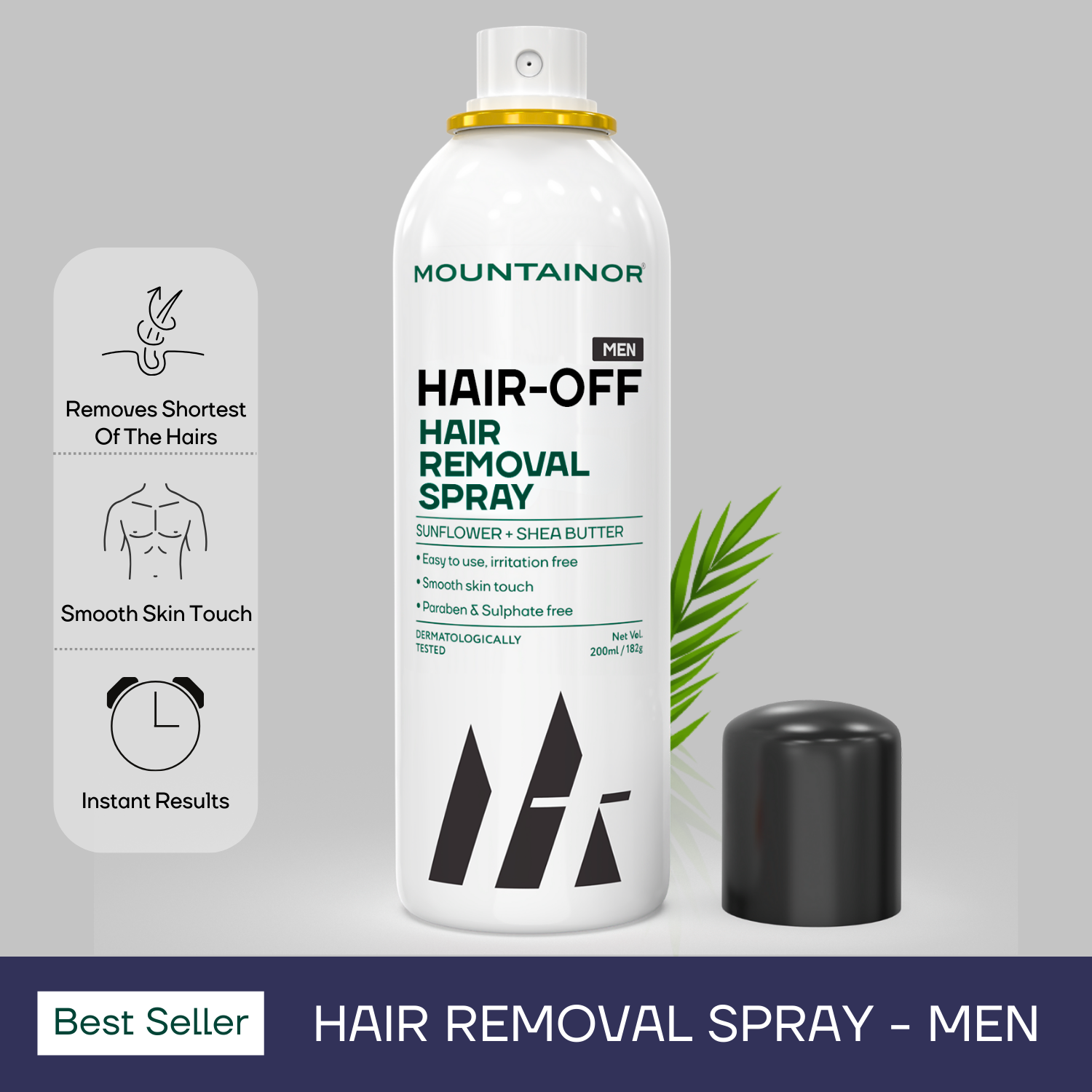 Hair Removal Spray for Men🧔🏻‍♀️| Painless & Fast-Acting Body Hair Solution🌻 - 200ml