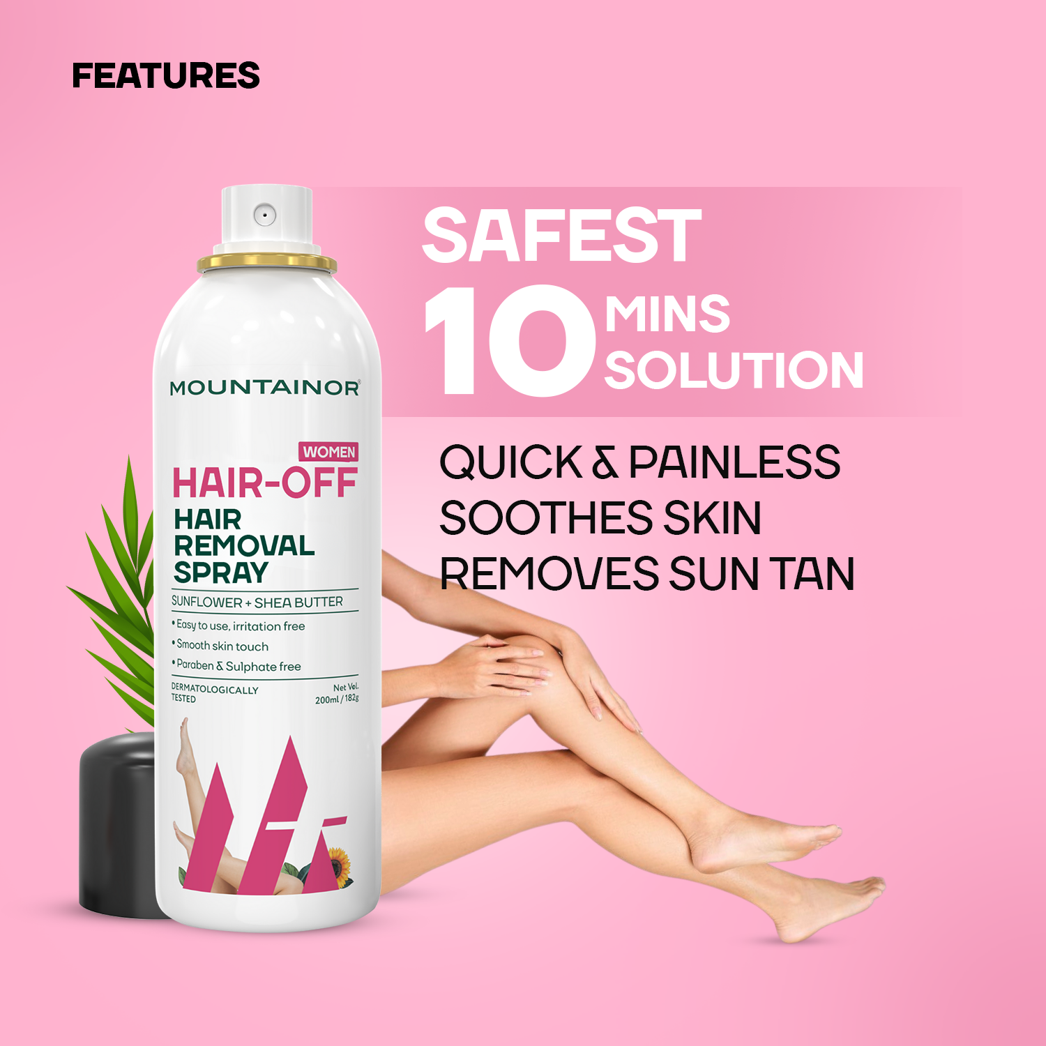 Hair Removal Spray for Women💃🏻✨ | Painless & Fast-Acting Body Hair Solution🌻 - 200ml