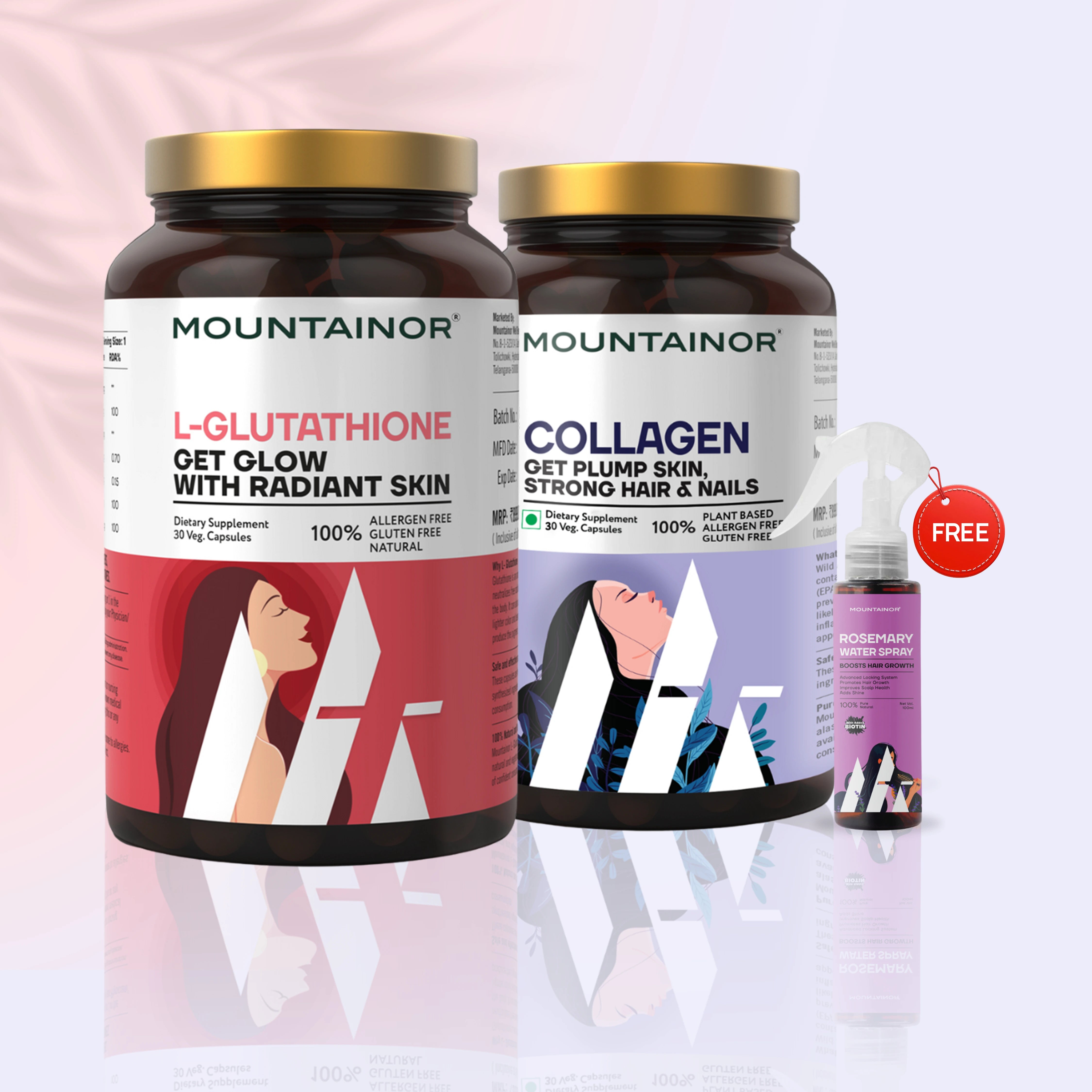 L-Glutathione + Collagen for Skin Brightening, Reduce Pigmentation & Youthfull Skin || Get Free Products