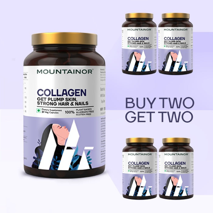 Collagen Capsules for Healthier Skin | Buy 2Get 2 Free - (120 capsules total)